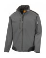 Heren Softshell Jas Result R124X Grey-Black